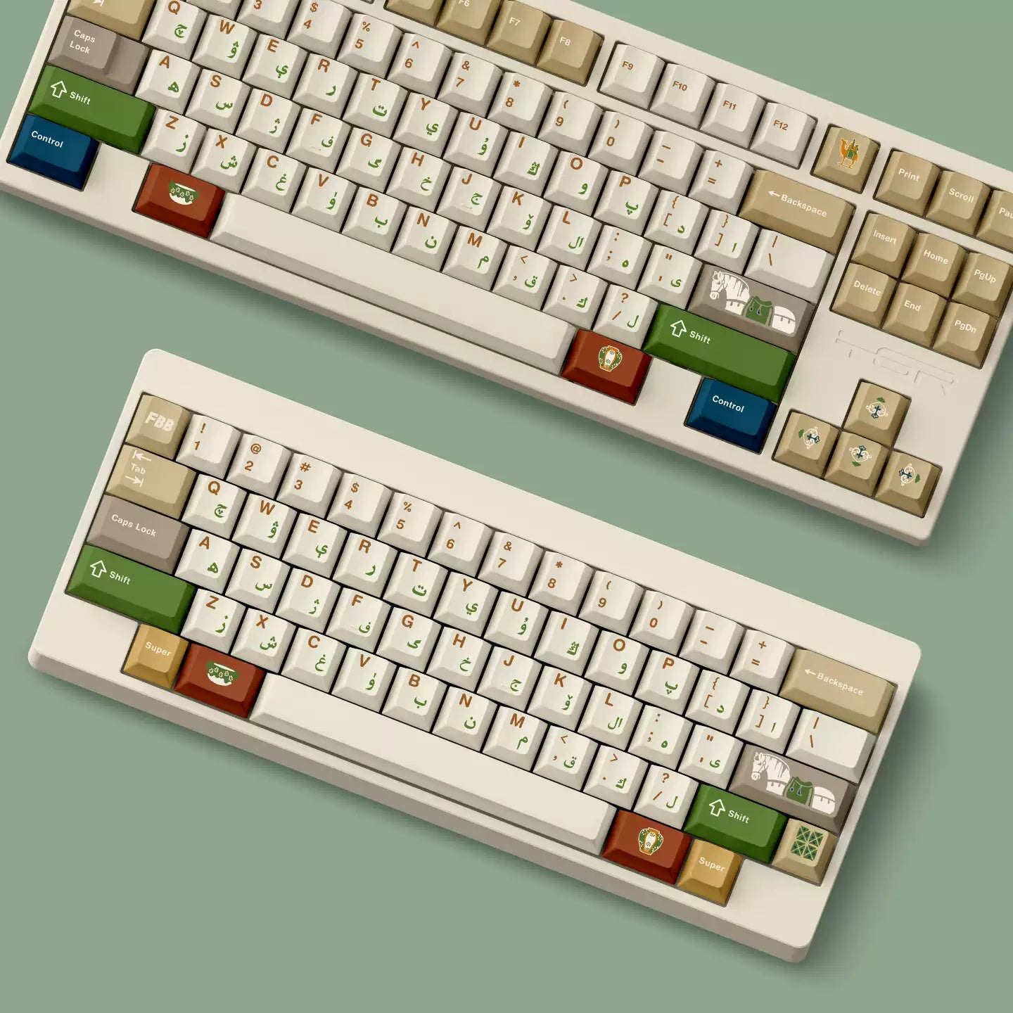 FBB - Tang Sancai Chinese Style PBT ANSI/ISO Keycap Set