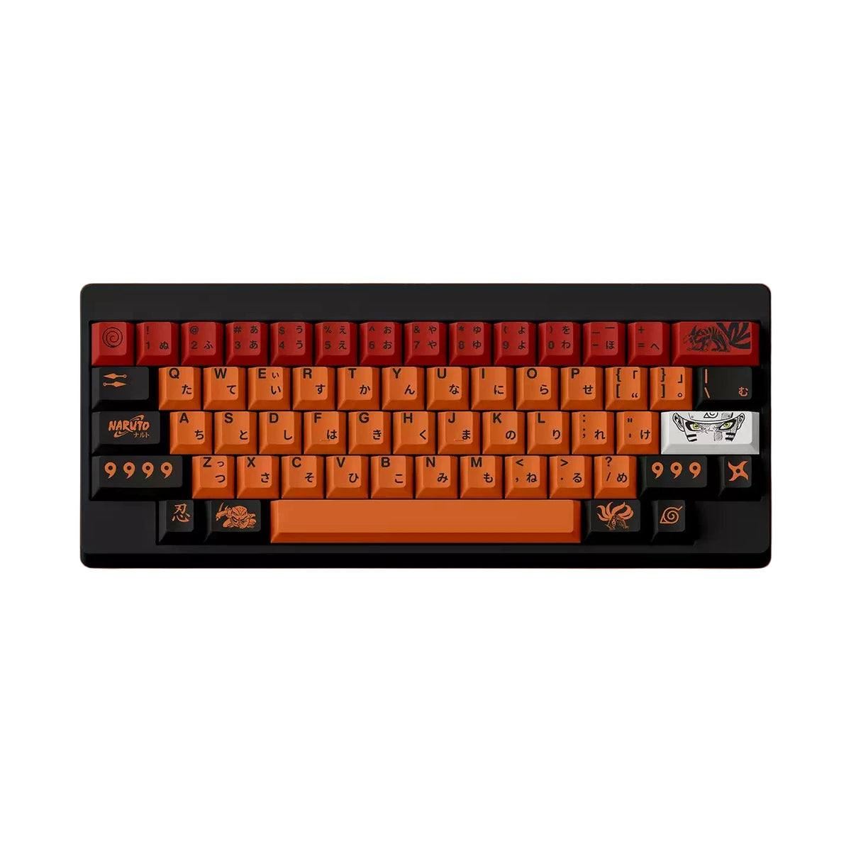 FBB - Uzumaki Naruto PBT Keycap Set – 144-Key ANSI/ISO