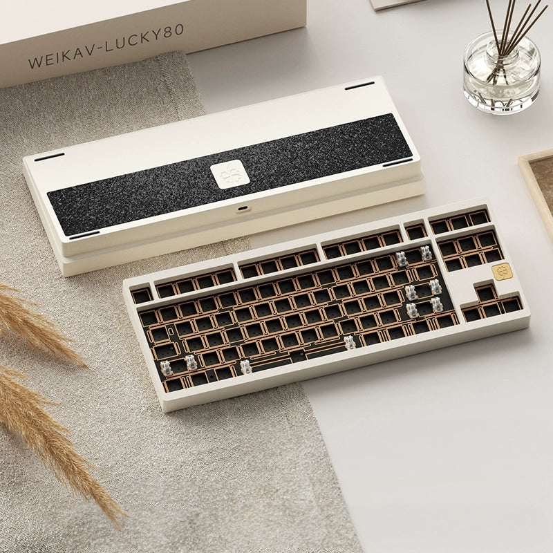 WEIKAV Lucky80 – Kit de teclado mecánico con junta de montaje trimodo al 80 % 
