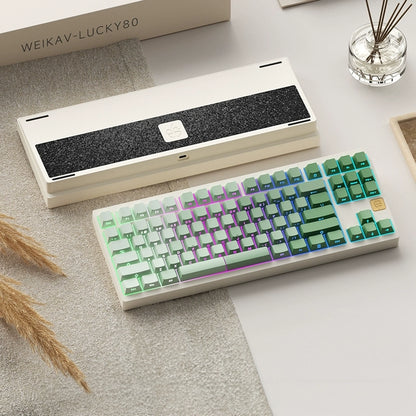 WEIKAV Lucky80 – Kit de teclado mecánico con junta de montaje trimodo al 80 % 