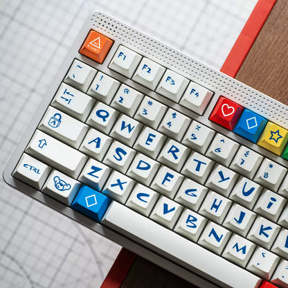 FBB - Bear Retro PBT ANSI/ISO Keycap Set
