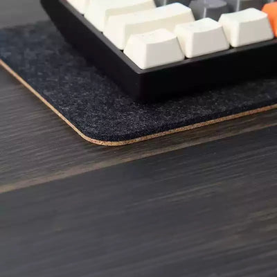 PINEYU - Alfombrilla de fieltro y corcho para teclado