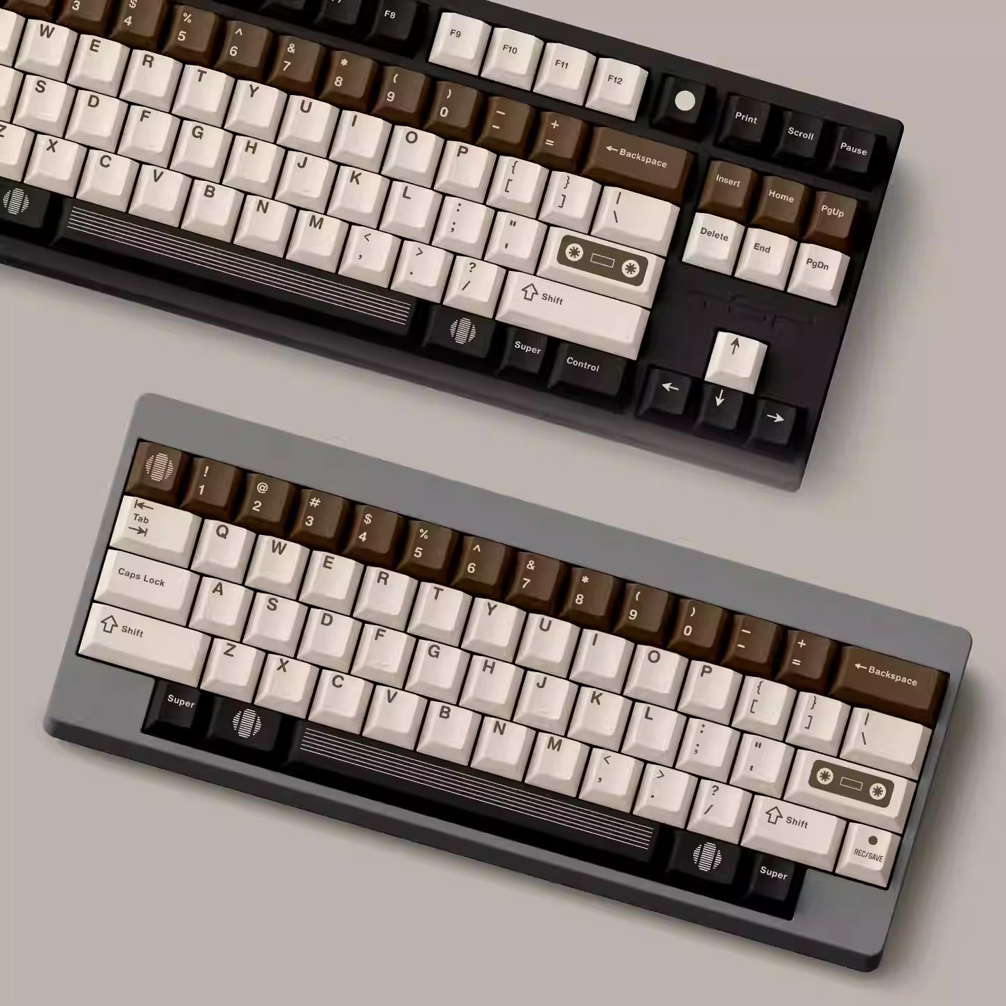 FBB - C1 Retro Tape Coffee Brown Original Keycap Set