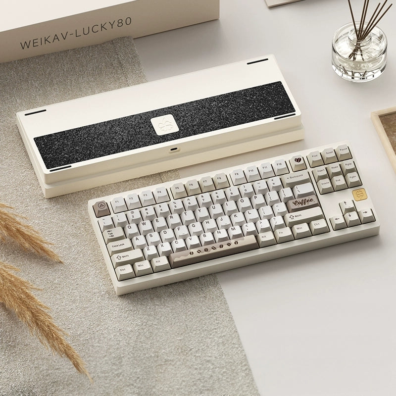 WEIKAV Lucky80 – Kit de teclado mecánico con junta de montaje trimodo al 80 % 
