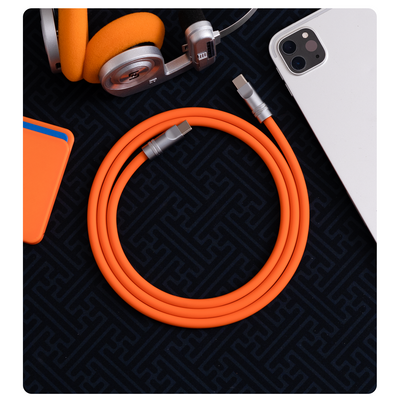 240W Custom Dual Type-C Silicone Cable