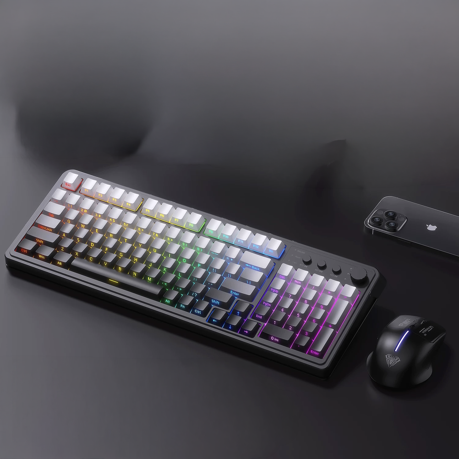 AULA - S99 three-mode Silicone Membrane keyboard
