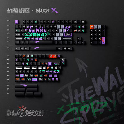 Keyspire - The Wall Sprayer Graffiti Theme Keycap Set