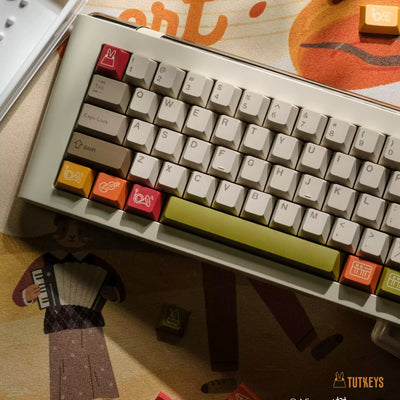 TUTKEYS - Juego de teclas PBT ANSI/ISO Concierto de Otoño