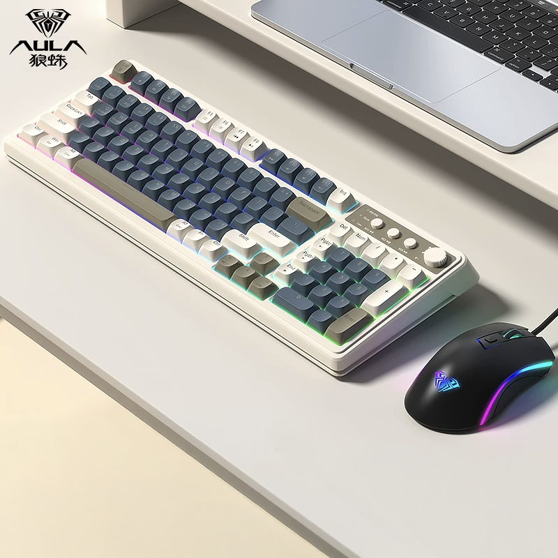 AULA - S99 three-mode Silicone Membrane keyboard