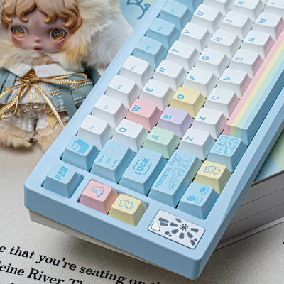 FBB - Set de teclas PBT bonitas ANSI/ISO para UFO Catcher