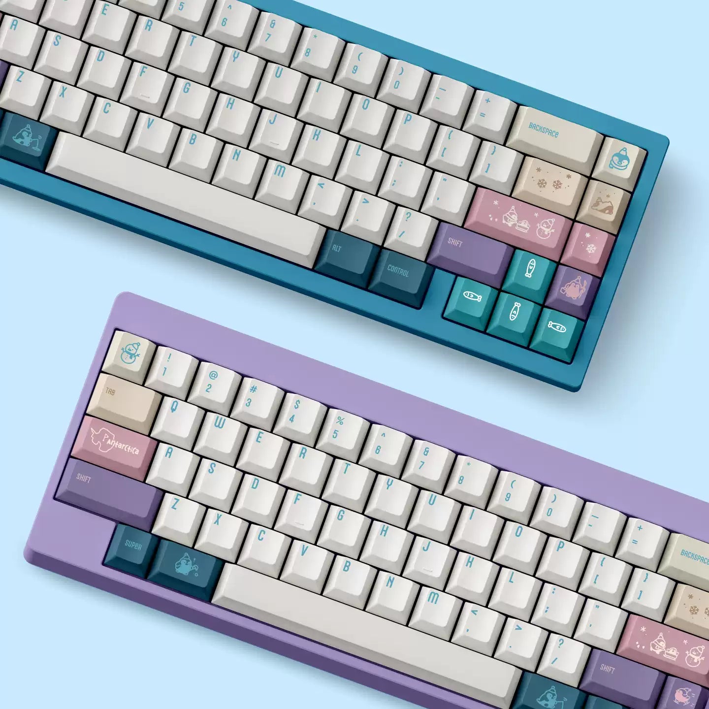 FBB - Antarctica PBT ANSI/ISO Keycap Set