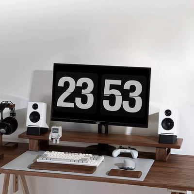 BBS - Black Walnut Standard Monitor Stand
