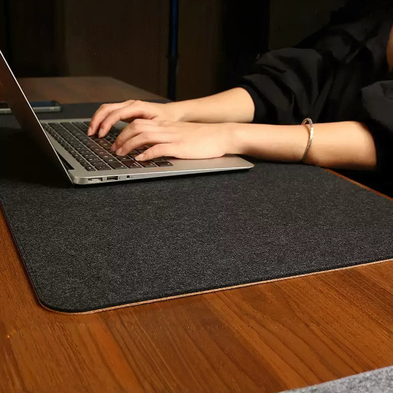 PINEYU - Felt Cork Mouse Pad Thickened Minimalist Desk Mat