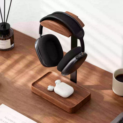 Musowood - Walnut Wood Headphone Stand