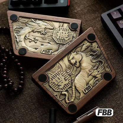 FBB - Black Walnut Split Ergonomic Keyboard Wrist Rest