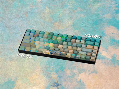 Womier - Keycaps Oil Painting Keycap Set Artistic PBT Keycaps