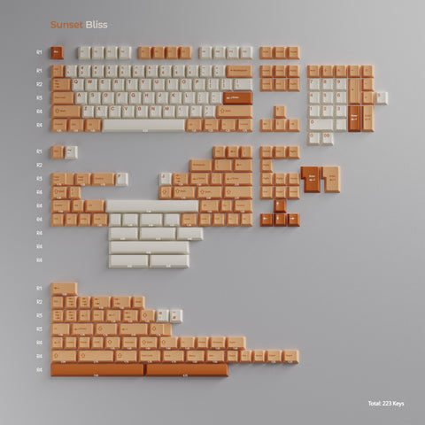 Wuque Studio - Sunset Bliss Keycaps (ANSI/ISO)