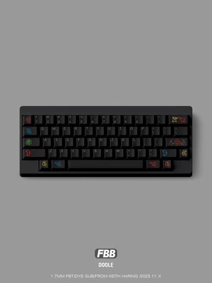 FBB - Graffiti Series Dark & White Original Keycap Set