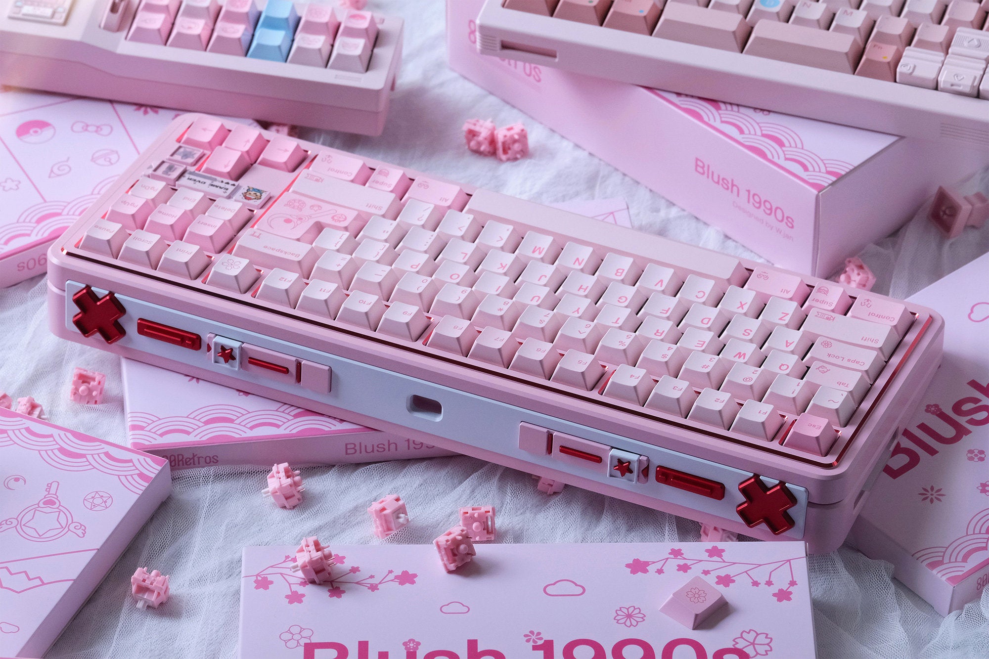80Retros - Blush 1990s Keycap Set