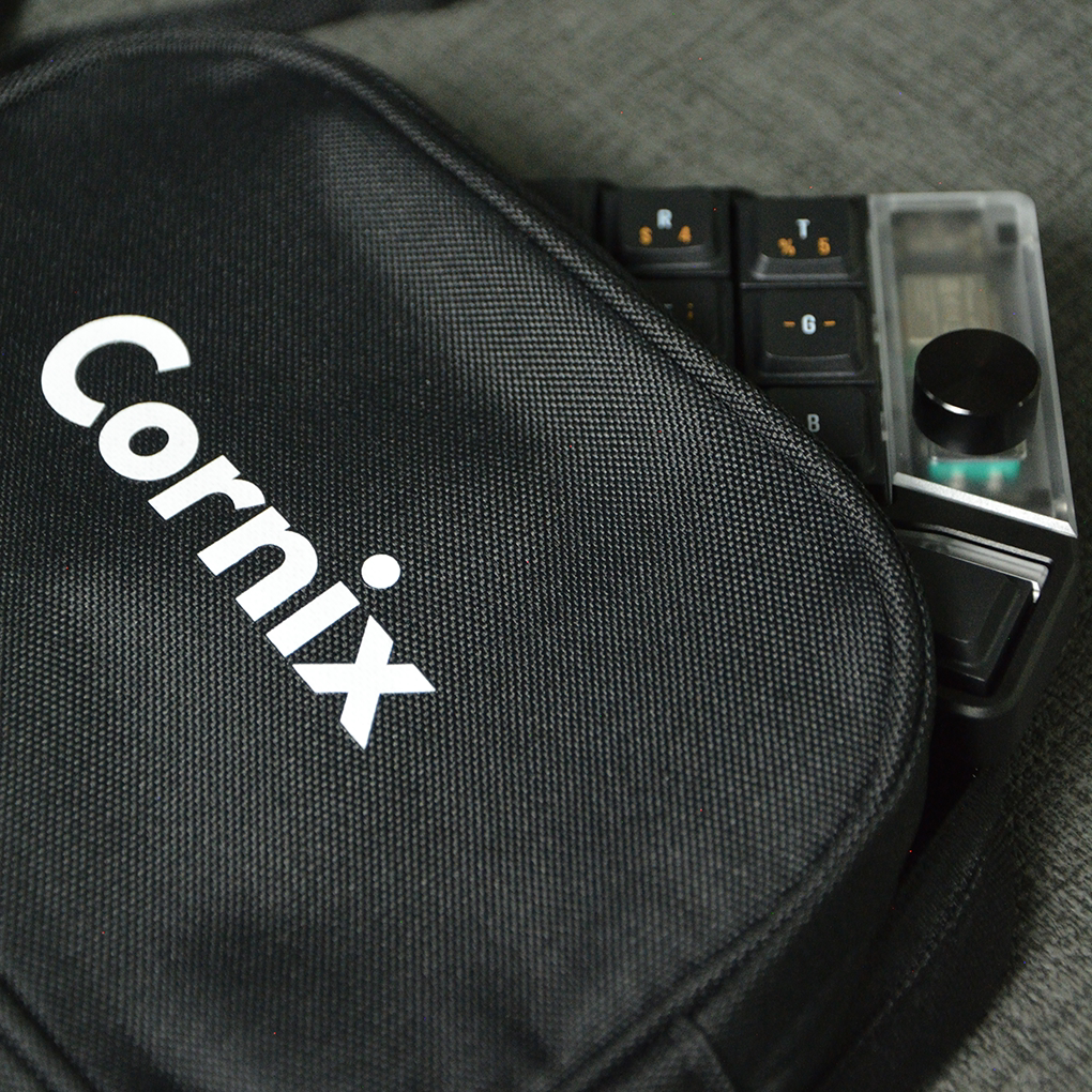 Cornix Split Keyboard Storage Bag — EVA Hard Shell / Soft Fabric Portable Case