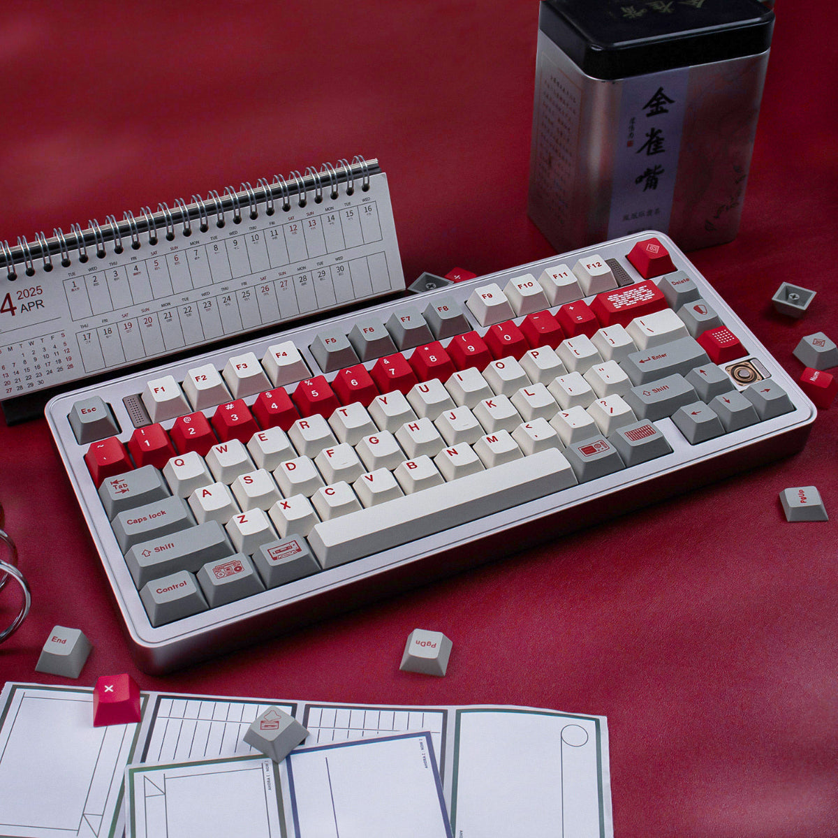 Retro Library - ANSI Keycap Set - Cherry Profile
