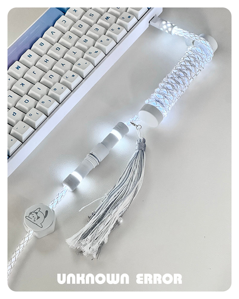 UNKNOWN ERROR - D20 White Light - Lazy Cat Keyboard Cable – OZO