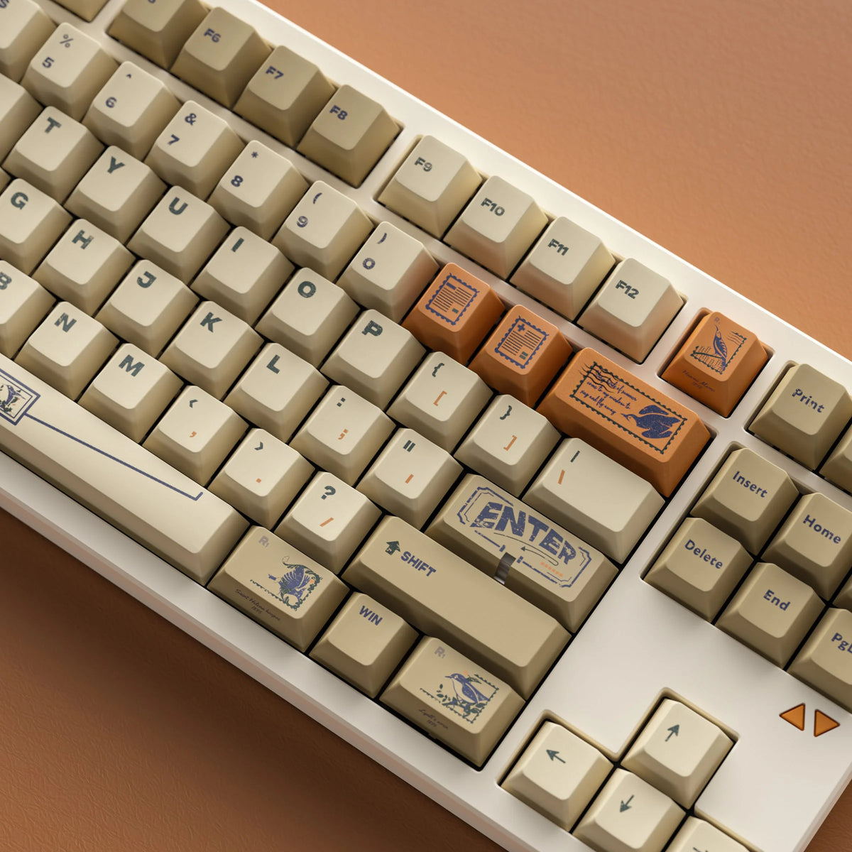 ALOHAKB - Juego de teclas Stamp R2 con perfil Cherry y tecnología PBT de sublimación de tinta 