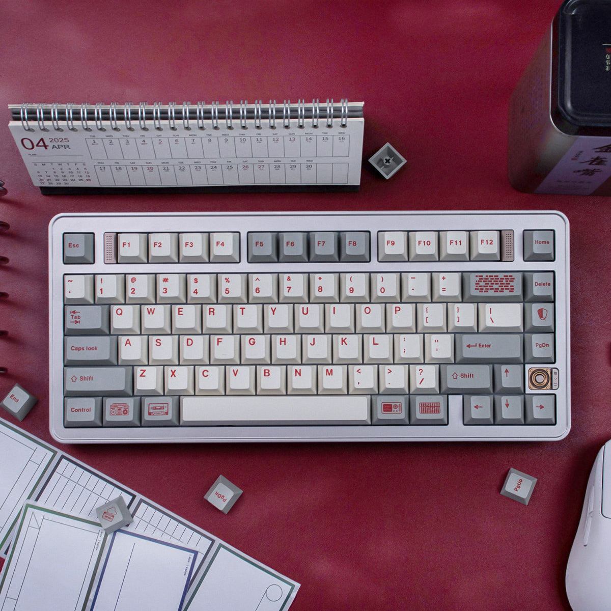 Retro Library - ANSI Keycap Set - Cherry Profile