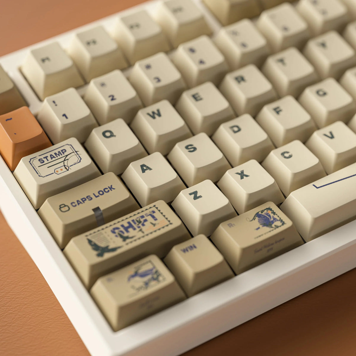 ALOHAKB - Juego de teclas Stamp R2 con perfil Cherry y tecnología PBT de sublimación de tinta 