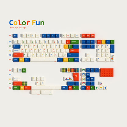 Tutkeys - Color Fun Vibrant Keycap Set