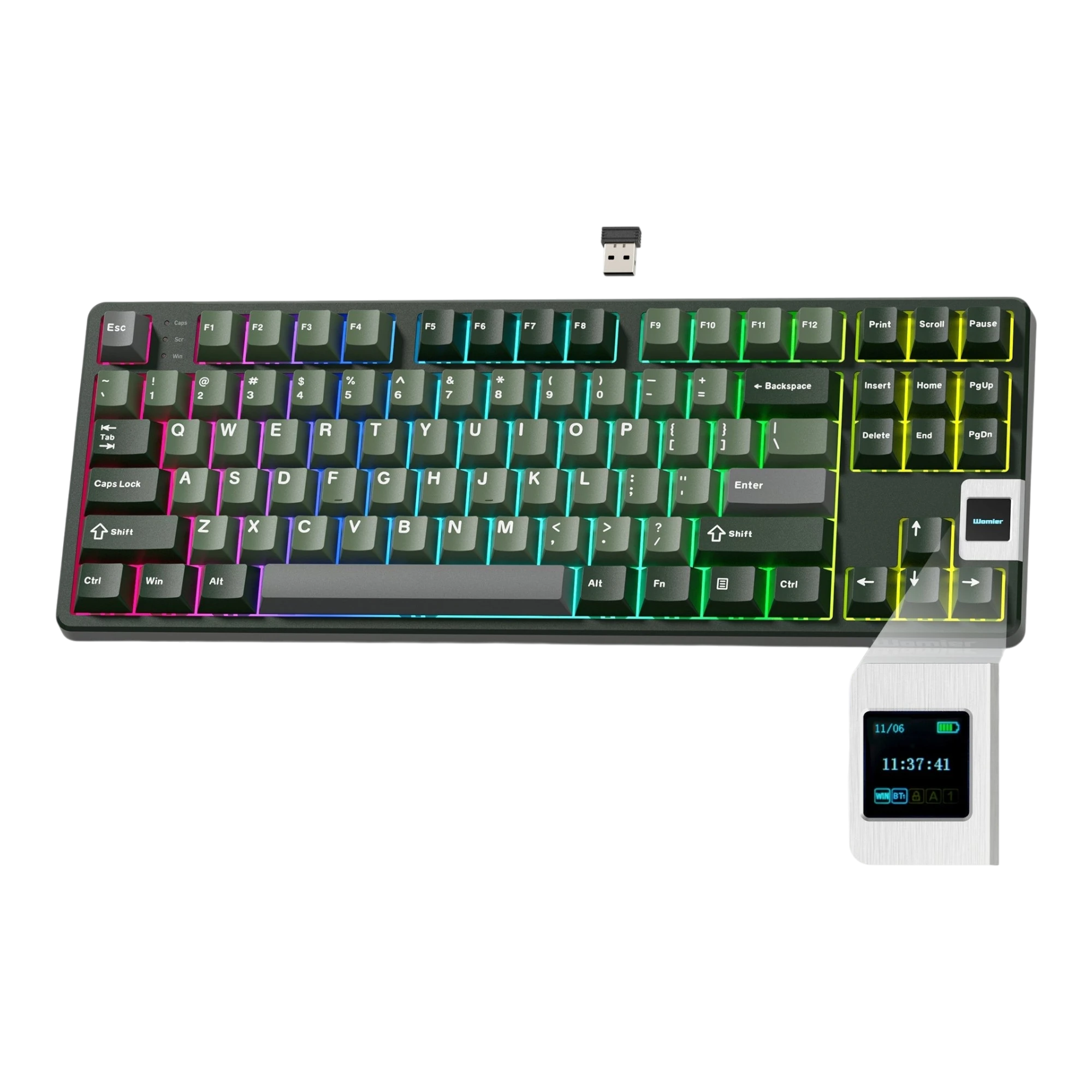 Teclado mecánico intercambiable en caliente Womier - QK87