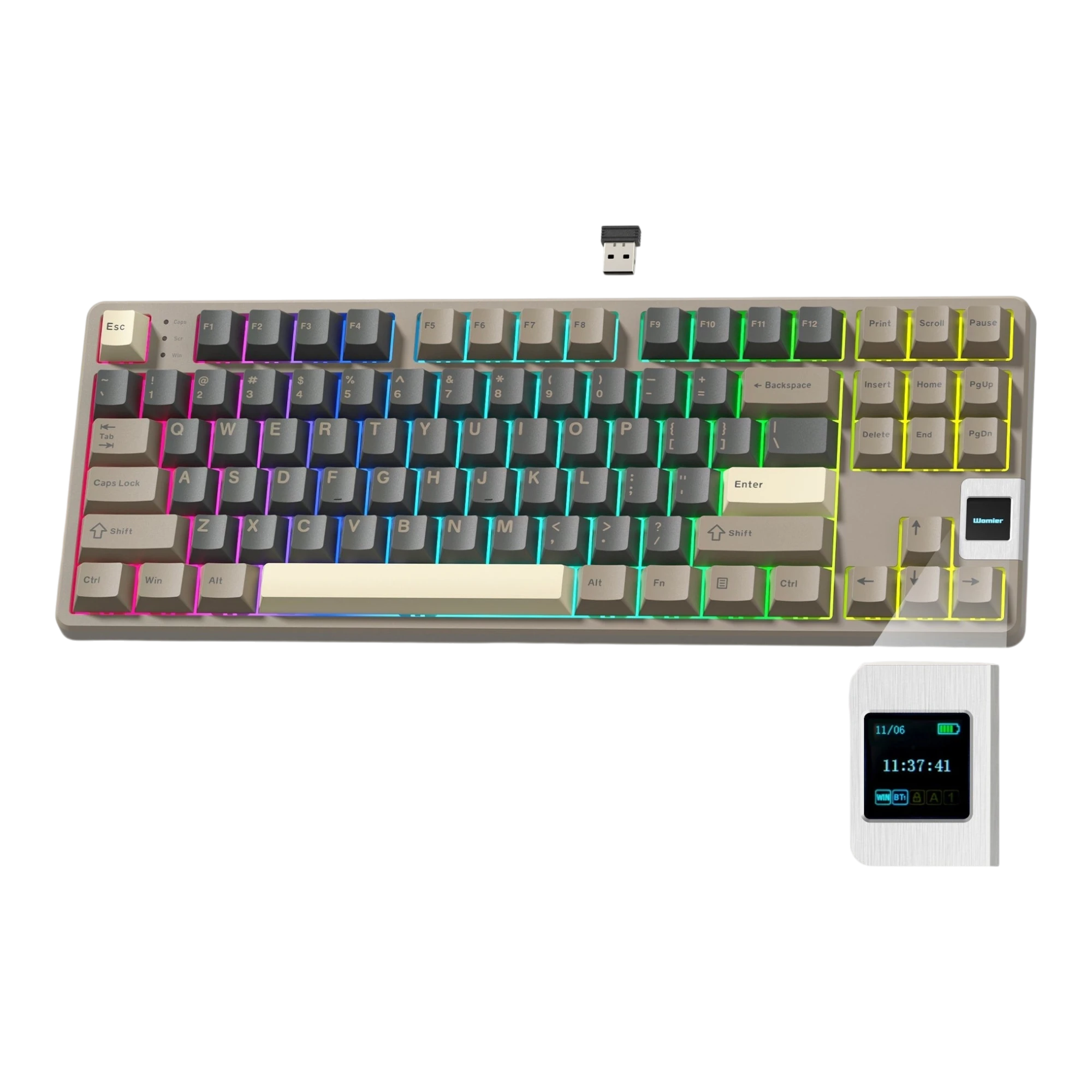 Teclado mecánico intercambiable en caliente Womier - QK87