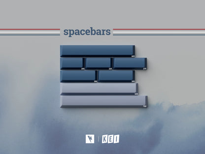 Keykobo - R-W-B ABS Double-Shot ANSI/ISO Keycap Set