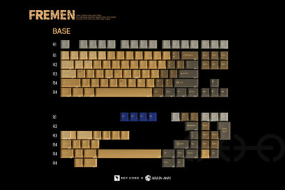 Keykobo - Fremen ABS Double-Shot ANSI/ISO Keycap Set