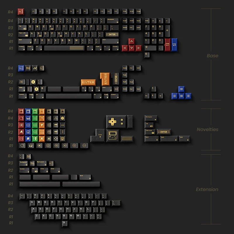 80Retros - Game 1989 Black Edition PBT Keycap Set – OZO Keyboards