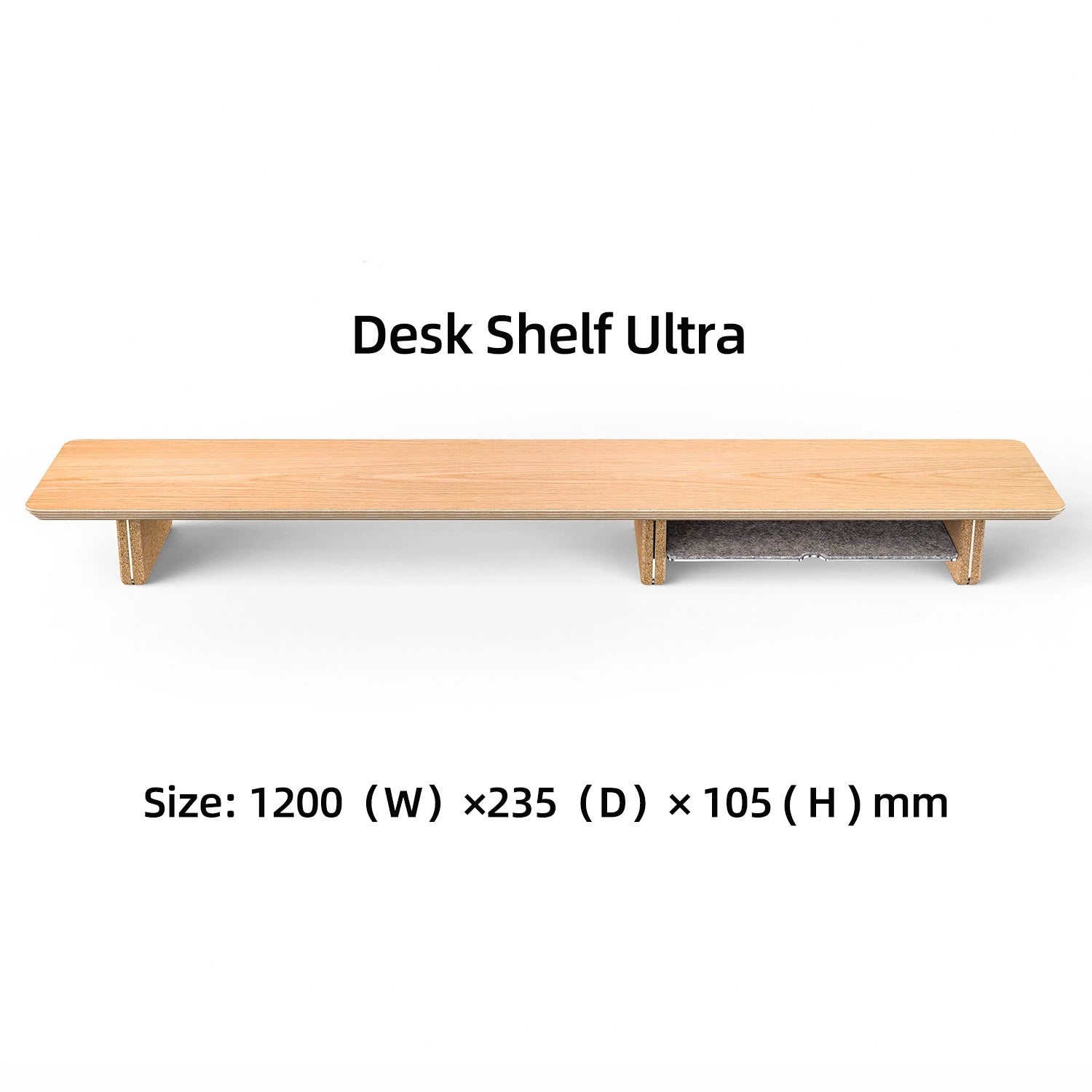 Laricare Solid Wood Dual Layer Monitor Stands