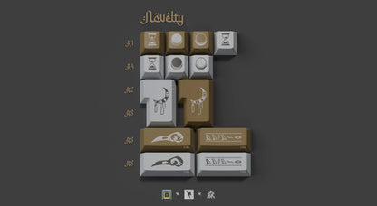 KeyKobo - Khonsu ABS Double-Shot Keycap Set