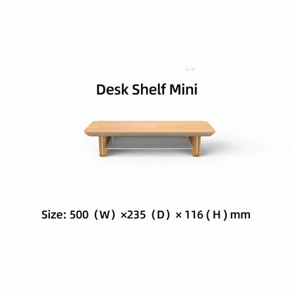 Laricare Solid Wood Dual Layer Monitor Stands
