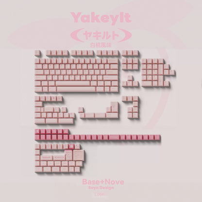 TUTKEYS - Yakeylt Peach PBT Cherry Profile ANSI/ISO Keycap Set
