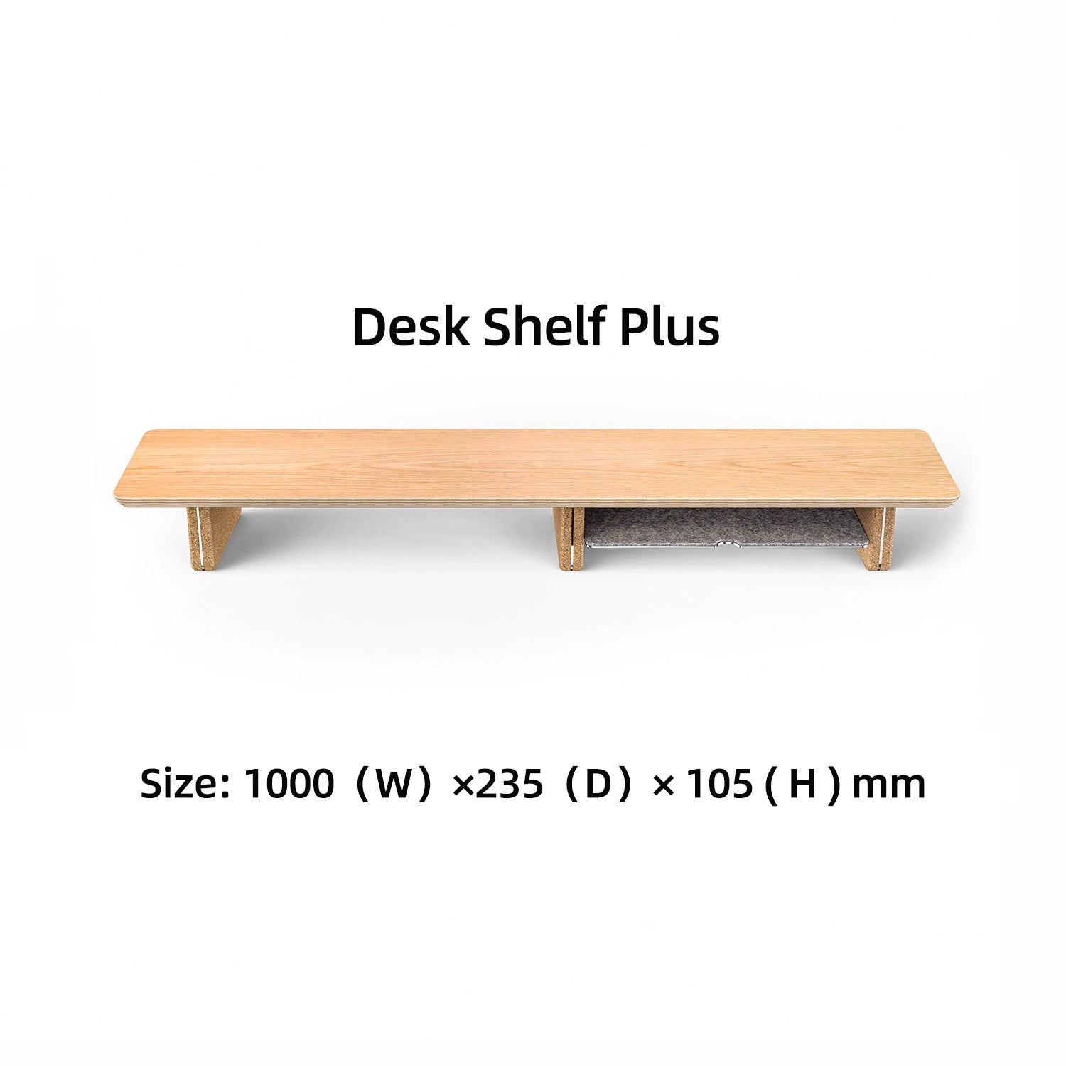 Laricare Solid Wood Dual Layer Monitor Stands
