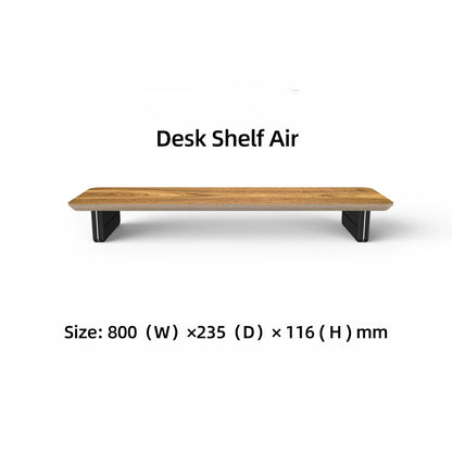 Laricare Solid Wood Dual Layer Monitor Stands