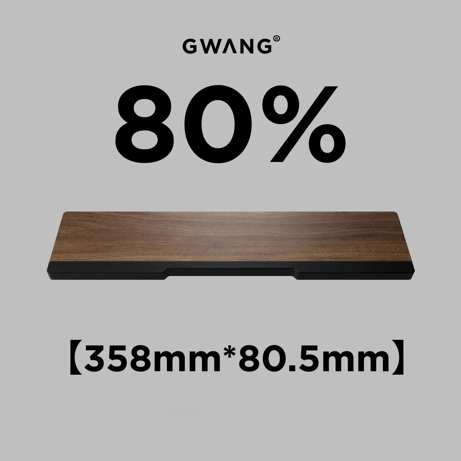 GWANG - Black Walnut & Purple Sandalwood Wooden Wrist Rest
