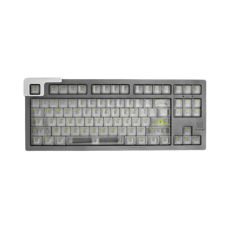 Effie Glacier Transparent White – 112-Key Cherry Profile ANSI Keycap Set