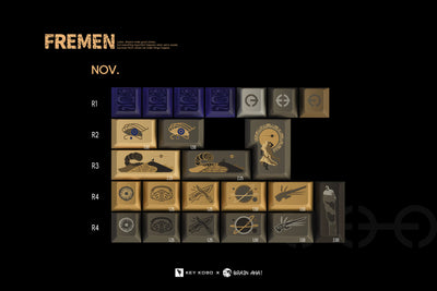 Keykobo - Fremen ABS Double-Shot ANSI/ISO Keycap Set