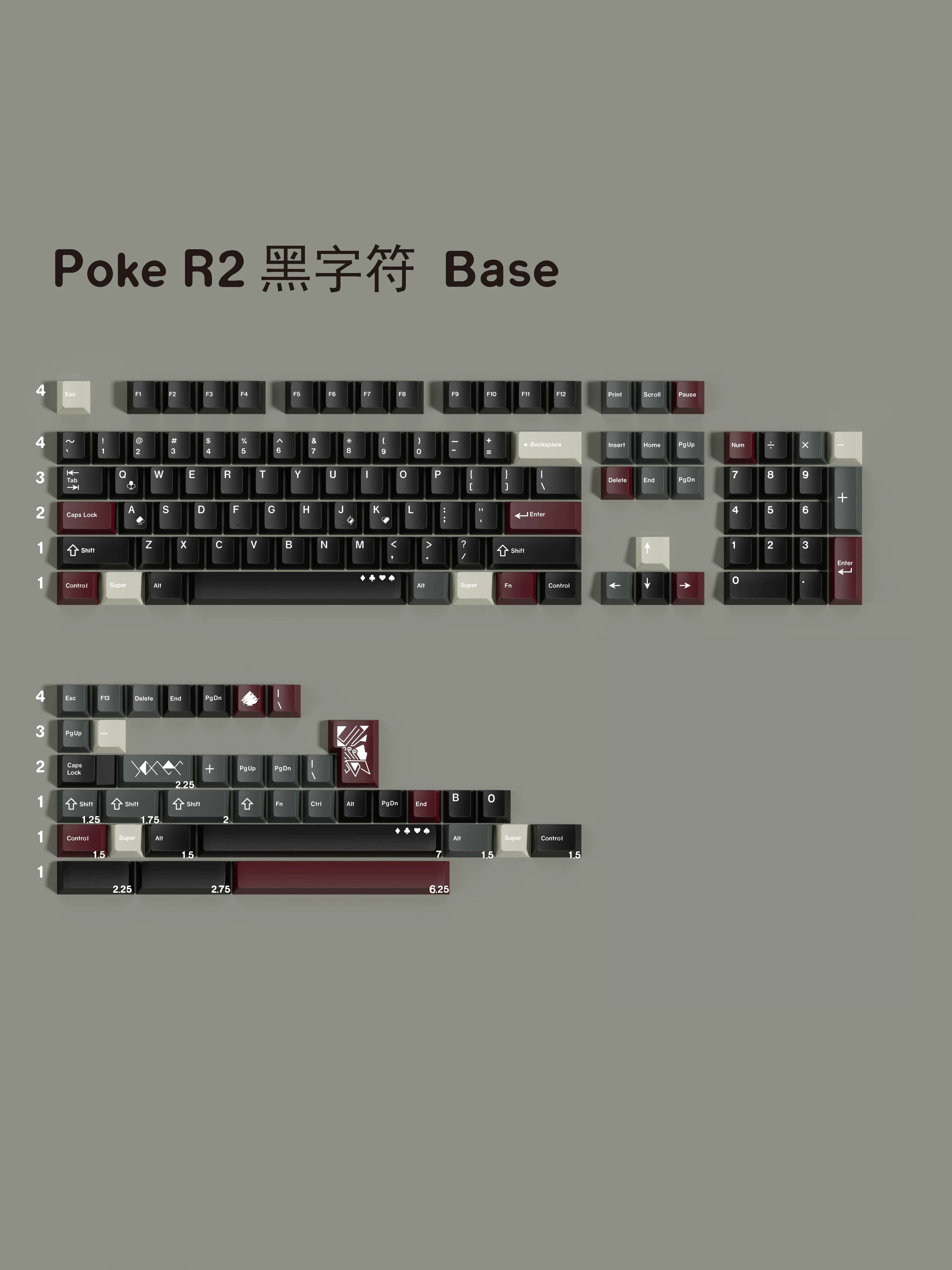 MWK - Poker R2 Keycap Set