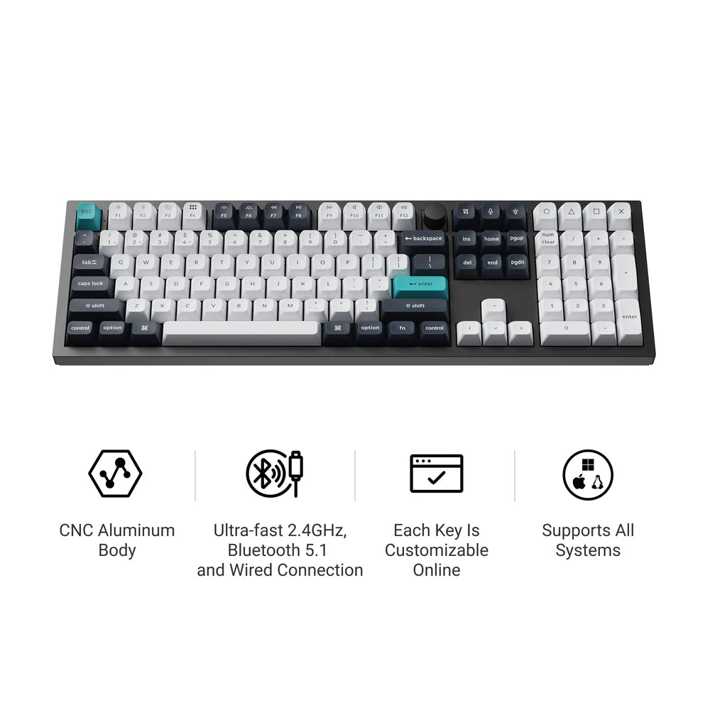 Keychron - Q6 Max QMK/VIA Wireless Custom Mechanical Keyboard