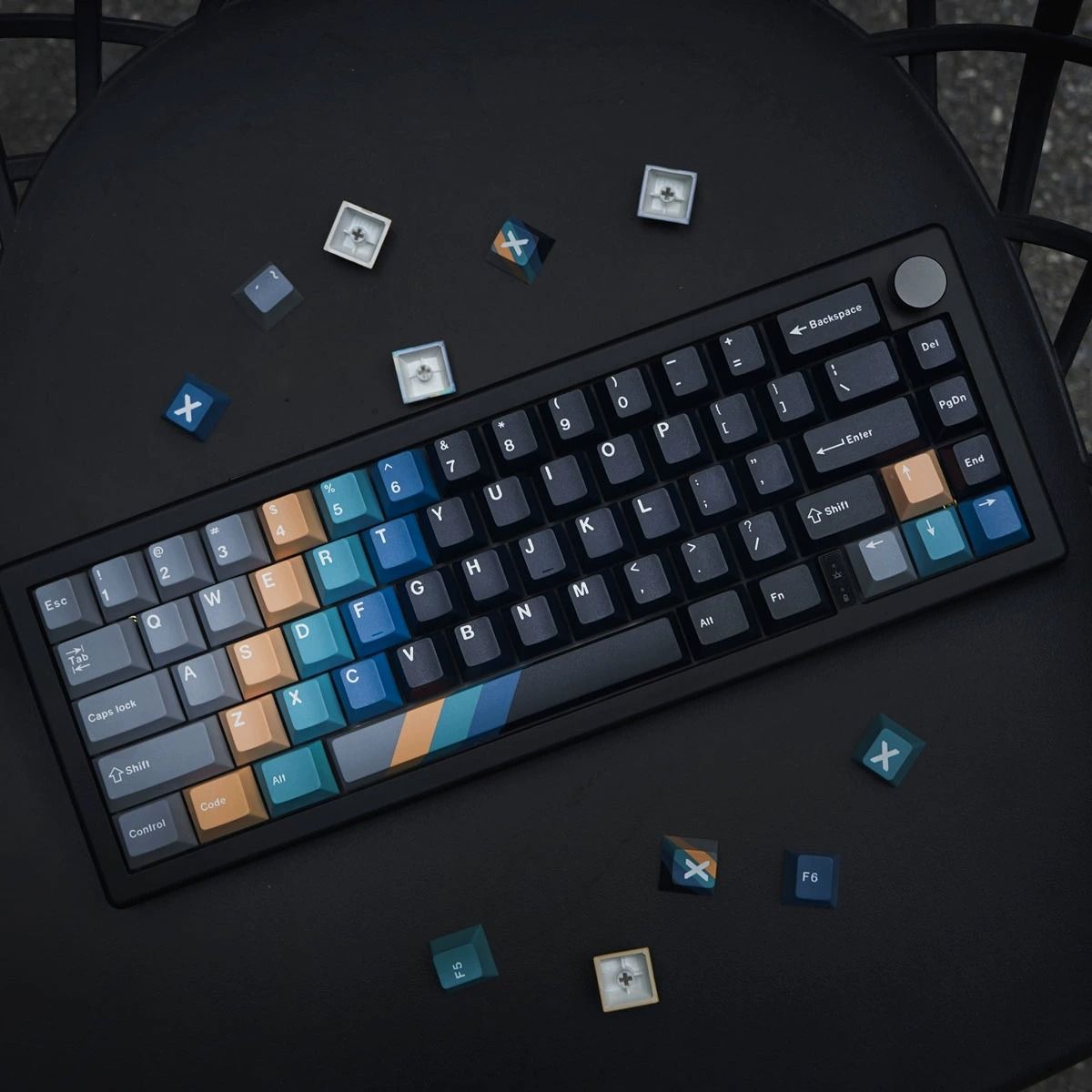 Record Gradient – 129-Key Cherry Profile ANSI Keycap Set