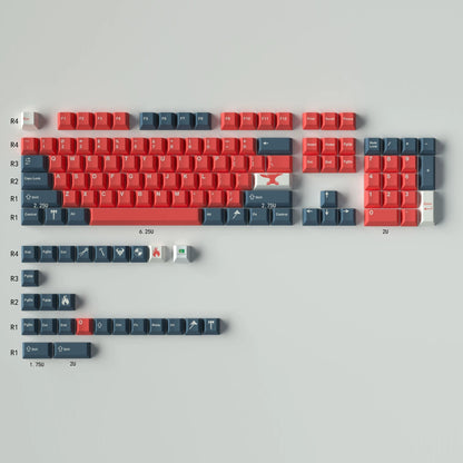REFORGED – 129-Tasten Cherry Profile ANSI-Tastenkappen-Set