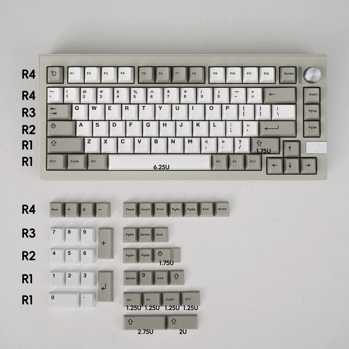 Vintage Bagua v1 – 121-Key Cherry Profile ANSI Keycap Set