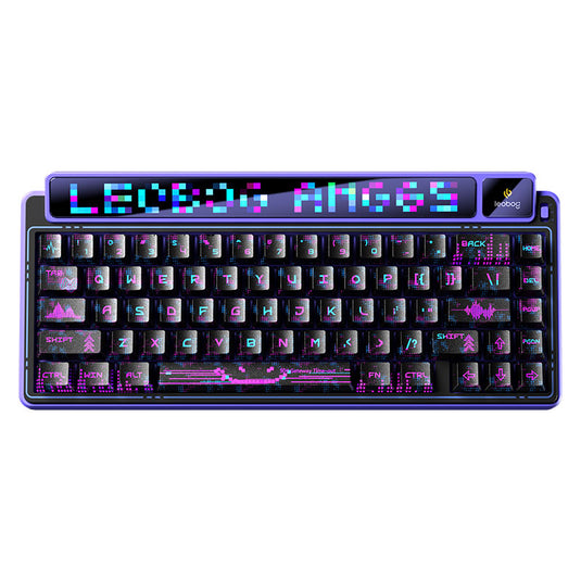 LEOBOG AMG65 Tri‑Mode Mechanical Keyboard with Dual Screens